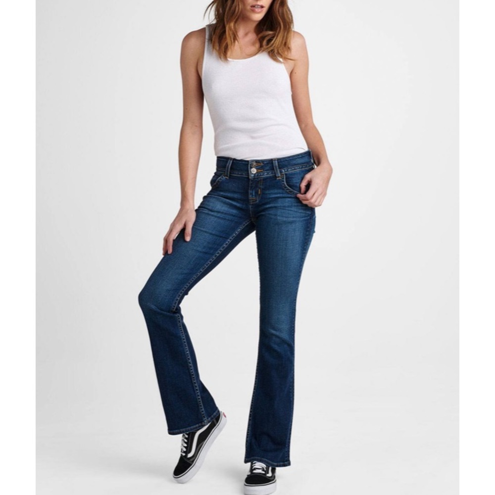 Hudson Petite Signature Bootcut Dark Wash Jeans